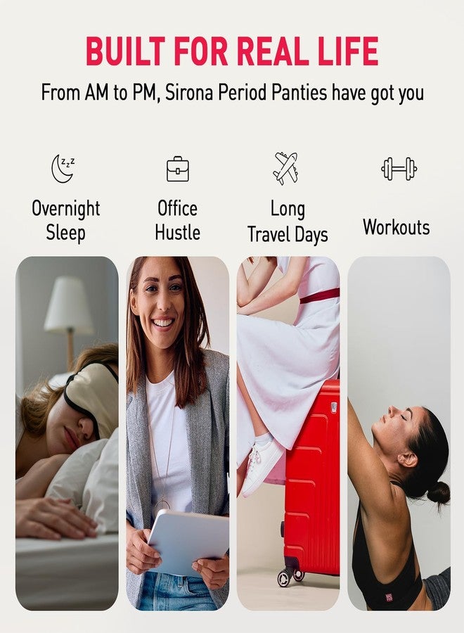 Sirona Disposable Period Panty for Girls & Women | L-XL (36-44 Inch) | Pack of 20 | 360° Coverage for Stress Free Periods | Leakage Protection for Heavy Flow | Rash Free | Super Absorbent with Comfortable Fit - Image 2